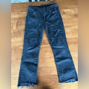 Mother Denim The Insider Crop Step Fray